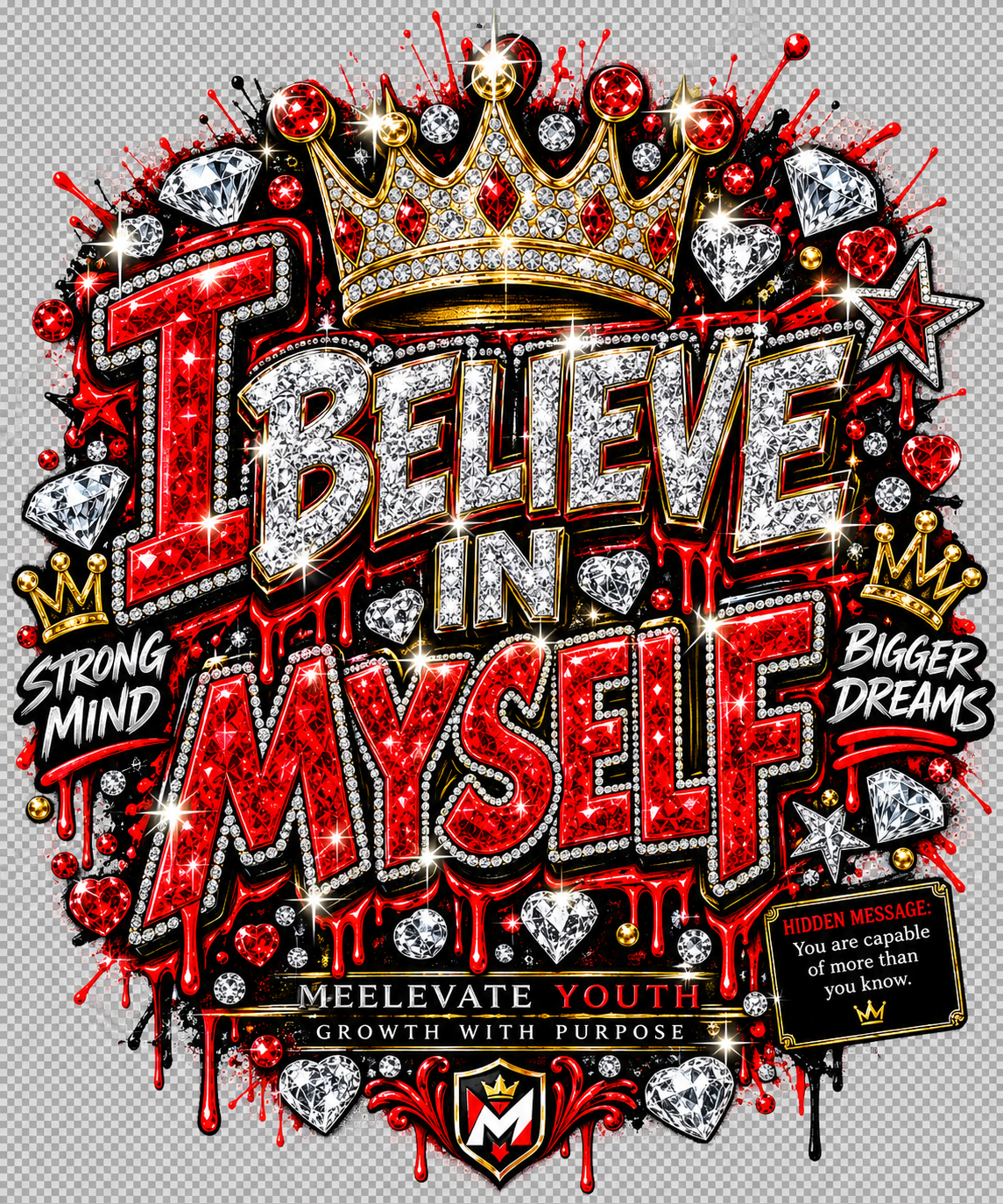 I Believe in Myself artwork created by Marquis Davis for Meelevate Youth