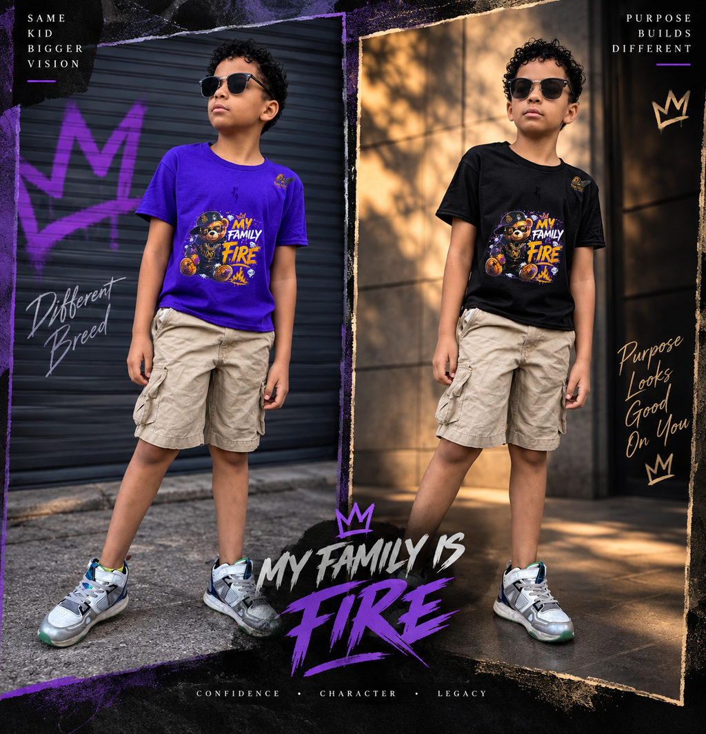 My Family Is Fire T-Shirt — Designed by Maddox Davis