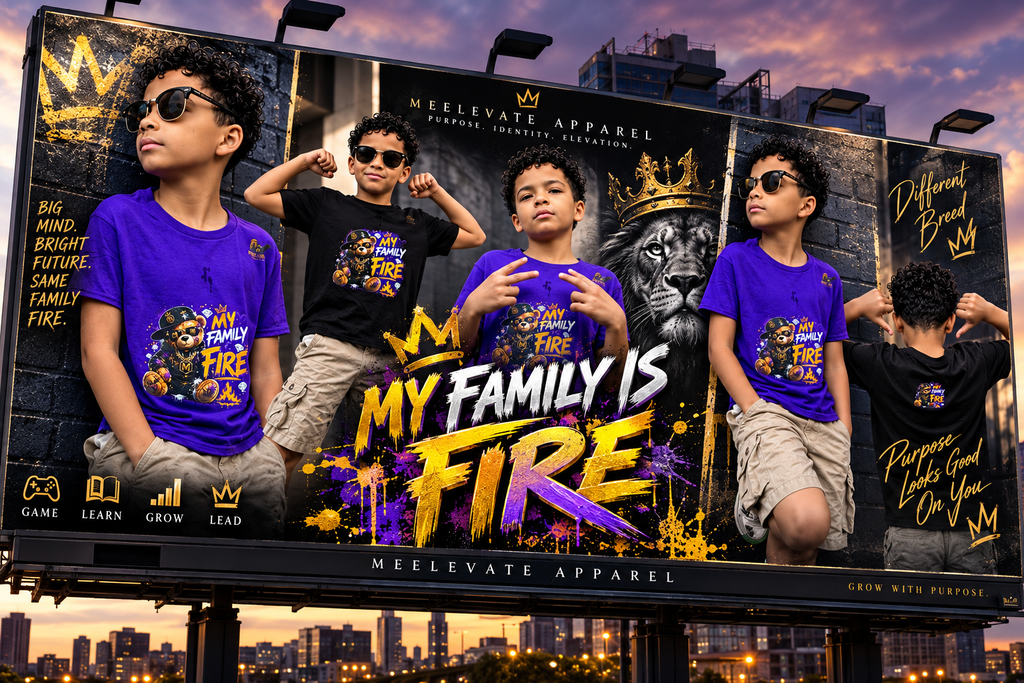 My Family Is Fire T-Shirt — Designed by Maddox Davis