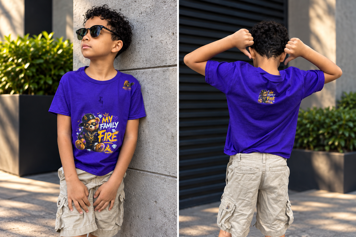 My Family Is Fire T-Shirt — Designed by Maddox Davis