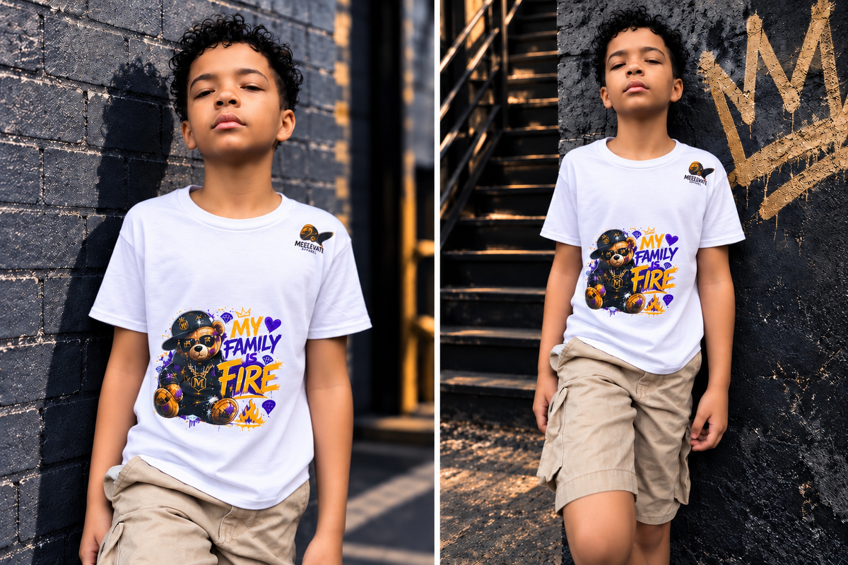 My Family Is Fire T-Shirt — Designed by Maddox Davis