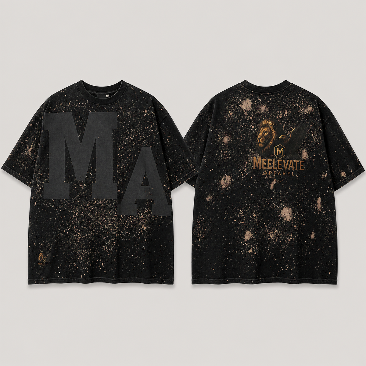 Genesis MA No.002 Obsidian Black T-shirt front and back