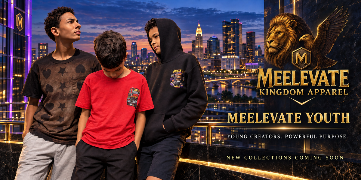 Meelevate Kingdom Apparel family business and Meelevate Youth creators